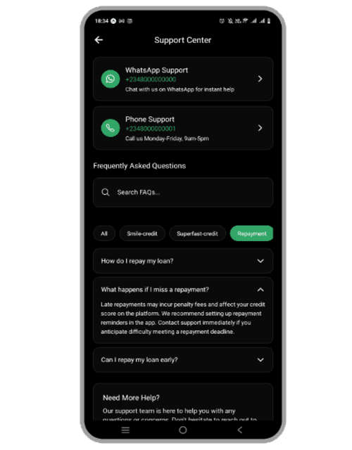 GreenfinityOne mobile app